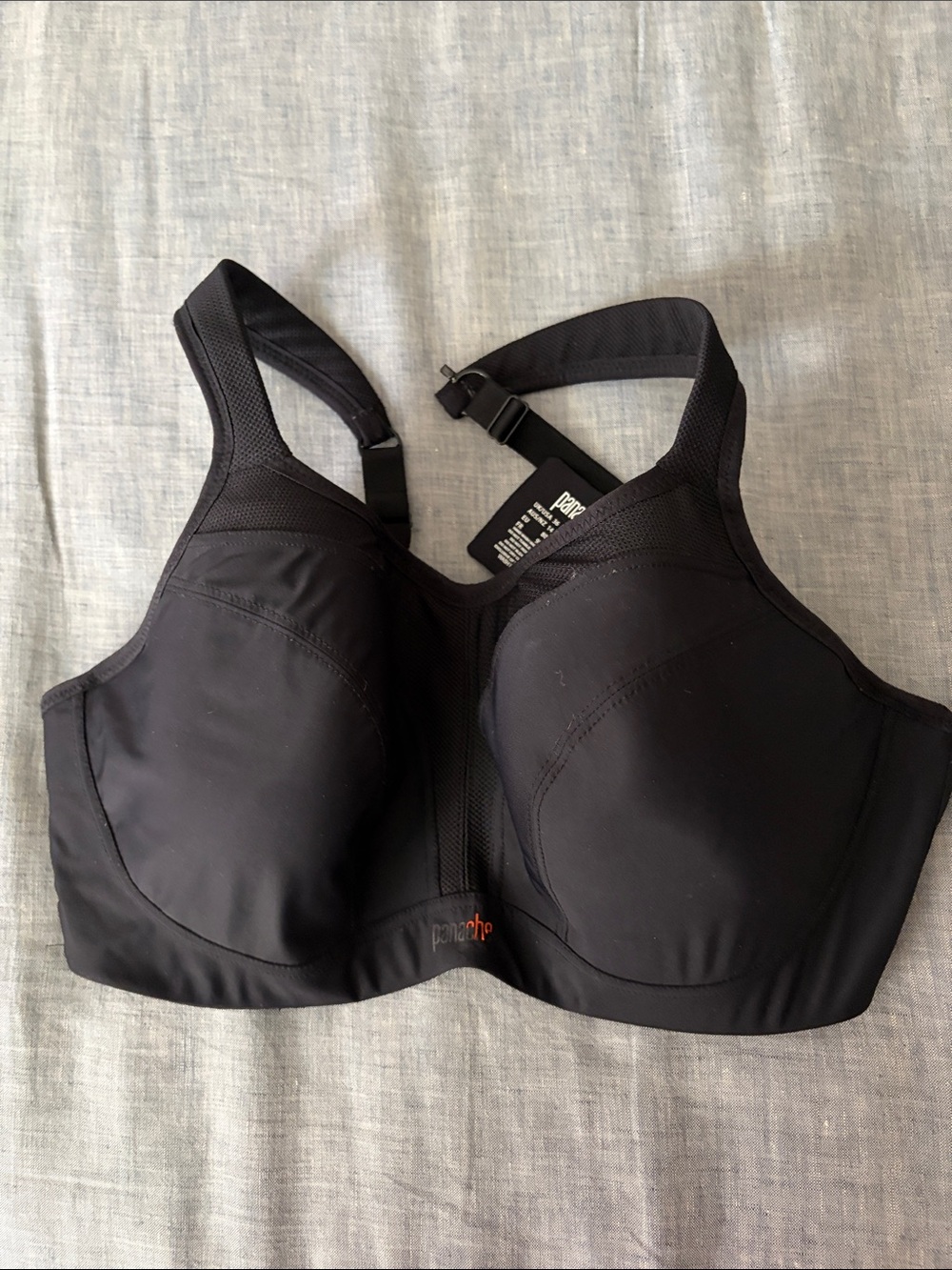 Panache Black High-Impact Sports Bra